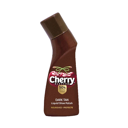 Cherry Shoe Polish Dark Tan Liquid